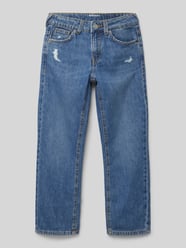 Low Waist Straight Fit Jeans aus reiner Baumwolle von Tom Tailor Blau - 41