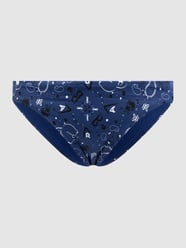 Bikini-Hose mit Logo-Muster  von Karl Lagerfeld Beachwear Blau - 43
