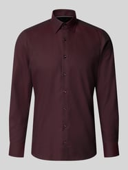 Slim Fit Businesshemd mit Kentkragen von OLYMP Level 5 Bordeaux - 13