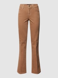 Broek in ribcordlook, model 'Paris' van Cambio Bruin - 20