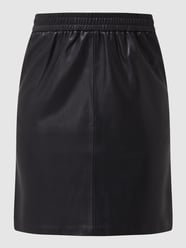 Rok in leerlook  van Oui Grijs / zwart - 33