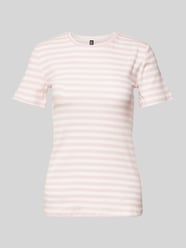 Slim Fit T-Shirt aus Baumwoll-Mix Modell 'RUKA' von Pieces Pink - 36