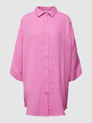 Overhemdblouse met doorknoopsluiting, model 'Foxa' van ICHI Roze - 38