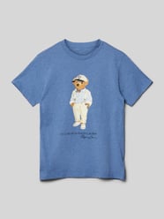 T-Shirt mit Rundhalsausschnitt von Polo Ralph Lauren Teens Blau - 15