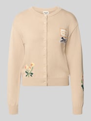 Regular Fit Strickjacke aus Baumwoll-Mix Modell 'TEIERA' von Weekend Max Mara Beige - 10