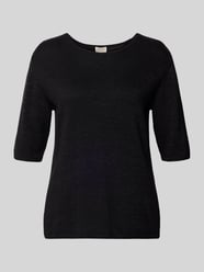 Gebreid shirt van wolmix met ronde hals van Milano Italy - 3