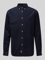 Freizeithemd mit Button-Down-Kragen von MCNEAL Blau - 34