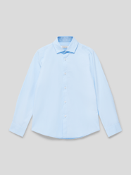 Overhemd van puur katoen van Weise Blauw - 40