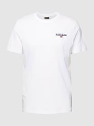 T-Shirt mit Logo-Print Modell 'ICE' von Napapijri Weiß - 9