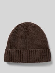 Beanie mit Label-Badge von Barbour Braun - 13