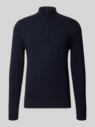 sweter z dzianiny o kroju regular fit z czystego kaszmiru z kołnierzem zapinanym od Profuomo - 36