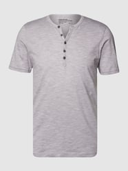 T-Shirt mit Knopfleiste von MCNEAL Grau / Schwarz - 44