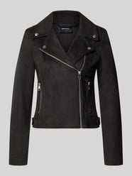 Regular fit kunstleren jack met riempjes aan de romp model 'JOSE' van VERO MODA - 29
