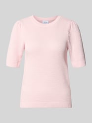 Slim fit T-shirt in breilook model 'Vidalo' van VILA Fuchsia - 20