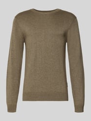 Gebreide pullover met geribde boorden Model 'BELLS' van Casual Friday - 24
