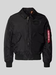 Kurtka bomberka w kroju regular fit z naszywką z logo od Alpha Industries - 37