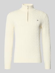 Slim Fit Troyer mit gerippten Abschlüssen von GANT - 38