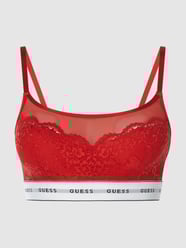 Bustier met logo in band, model 'Belle'  van Guess Rood - 40