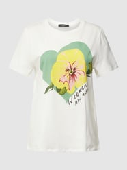 T-Shirt mit Label-Motiv-Print Modell 'YEN' von Weekend Max Mara Weiß - 46