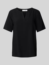 Regular Fit Blusenshirt mit V-Ausschnitt von Christian Berg Woman - 45