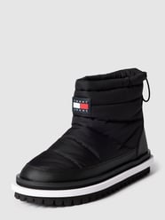Boots met doorgestikte naden, model 'PADDED' van Tommy Jeans Zwart - 48