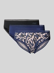 Slip mit Spitzenbesatz Modell 'GO' im 3er-Pack von Sloggi - 25