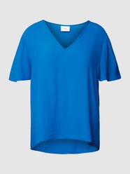 Blouse met volantmouwen, model 'ROMA' van Vila Blauw - 42