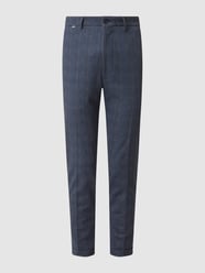 Tapered fit chino met stretch, model 'Cibodo' van Cinque Blauw / turquoise - 42