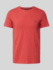 T-Shirt mit Label-Stitching von Tommy Hilfiger Rot - 30