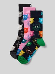 Socken mit Motiv-Print im 3er-Pack von Happy Socks Blau - 10