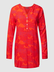 Bluse mit floralem Muster von Montego Orange - 16