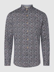 Regular fit vrijetijdsoverhemd met stretch  van A Fish Named Fred Blauw - 24