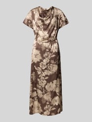 Midikleid aus Viskose mit Wasserfall-Ausschnitt von Jake*s Collection - 18