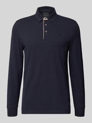 Regular Fit Poloshirt mit Kontrastkragen und Label-Stitching von bugatti - 9