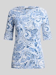 slim fit T-shirt van katoenmix van Lauren Ralph Lauren - 16