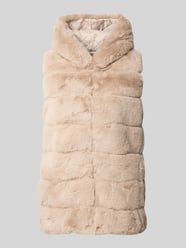 Weste mit Kapuze und Reißverschluss von Apricot Beige - 21