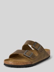 Slides aus Leder mit Dornschließe Modell 'Arizona' von Birkenstock - 36