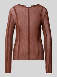 slim fit longsleeve in semitransparant design model 'Belma' van Topshop - 14