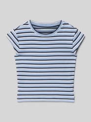 T-shirt o kroju slim fit z mieszanki bawełny od Tom Tailor - 2