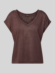 t-shirt z mieszanka wiskozy z dekoltem w serek od zero - 4