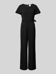 Jumpsuit mit V-Ausschnitt von Calvin Klein Womenswear Schwarz - 26