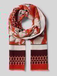 Schal mit Allover-Print von Marc O'Polo Orange - 38