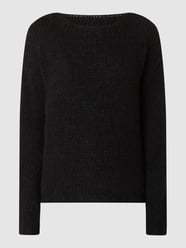 Pullover met mohair, model 'Kala' van Noella Grijs / zwart - 7