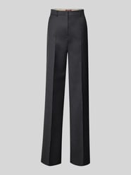 Regular fit wijde broek van scheerwolmix, model 'LAMBRO' van Max Mara Studio - 3