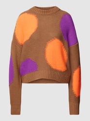 Gebreide pullover van wolmix van Essentiel Bruin - 41