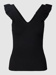 Top mit Volants Modell 'LISSIE' von Only Schwarz - 34