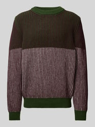 Gebreide pullover met ronde hals van Thinking Mu Groen - 15