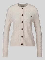 Strickjacke aus Wolle mit Logo-Detail von GANT - 11