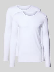 Longsleeve mit geripptem Rundhalsausschnitt von SCHIESSER - 1