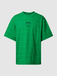 T-Shirt mit geripptem Rundhalsausschnitt Modell 'Talboa' von BOSS Green Grün - 28